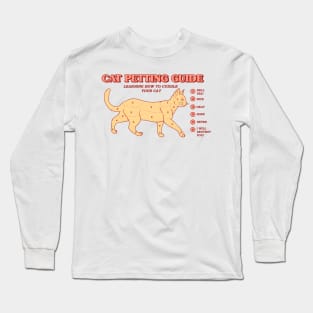 Cat Petting Guide Long Sleeve T-Shirt